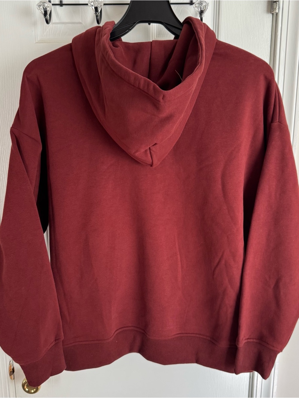 Women’s Plus Size Full Zip Fleece Hoodie 2X XXL Oversized Rich Cognac Brown - Picture 9 of 15